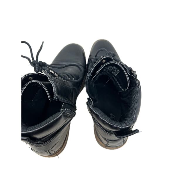 Vostey Motorcycle Boots Black Leather Mens 11 - Picture 7 of 8